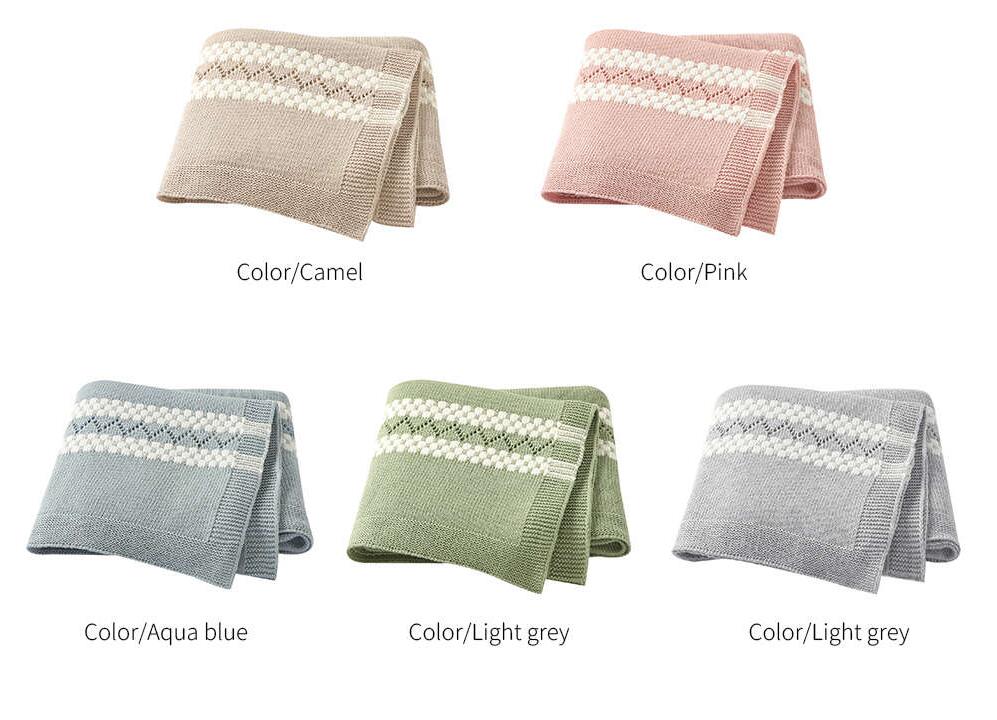 Newborn Striped knit blanket