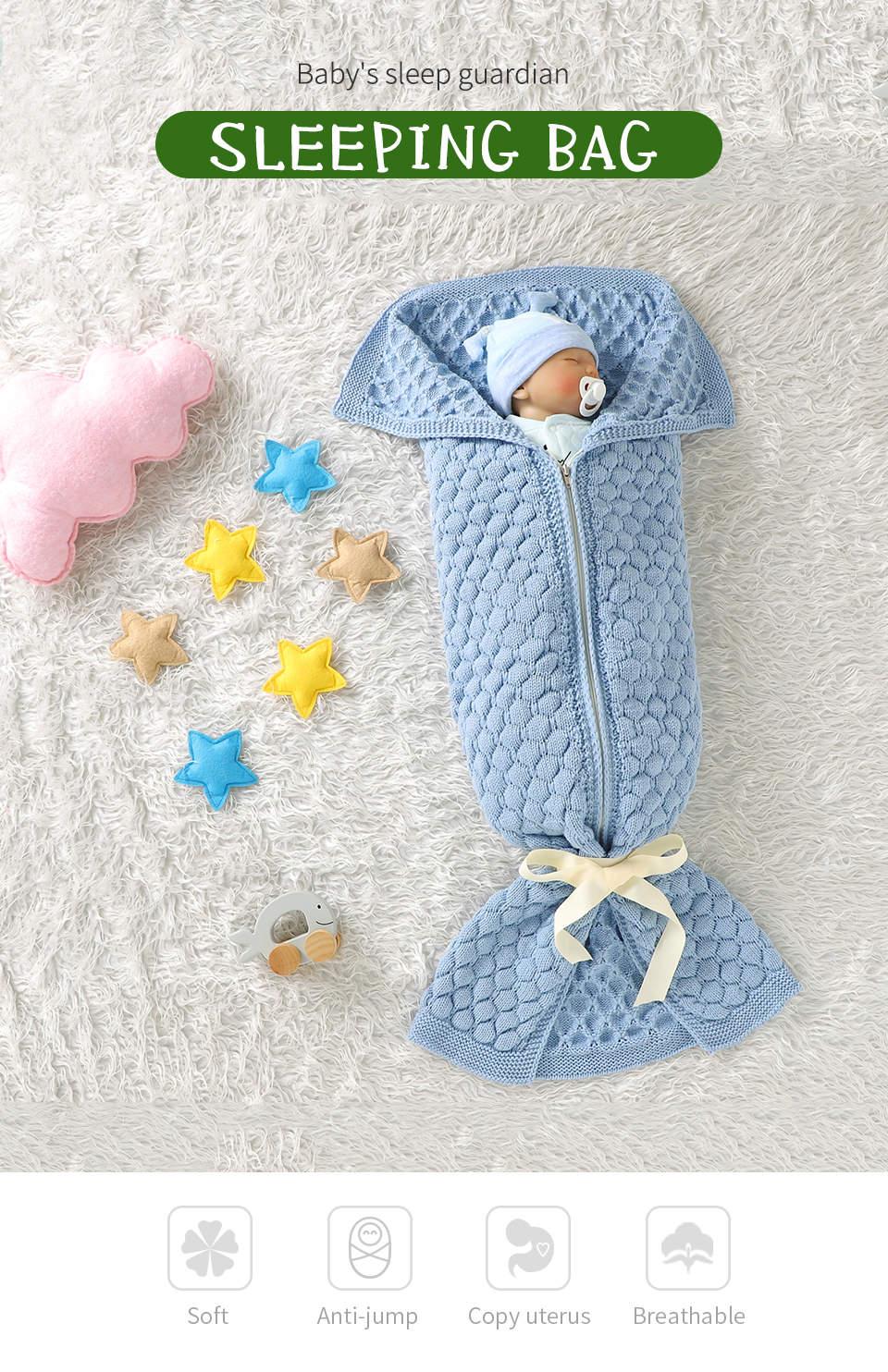 Mermaid baby sleeping bag