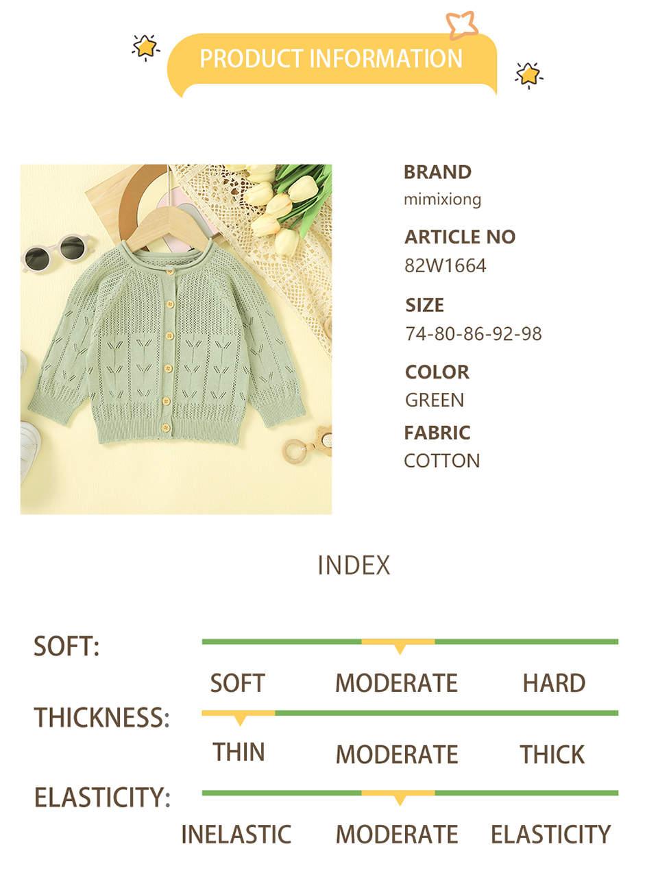 Toddler Boys Girls Button Cardigan 